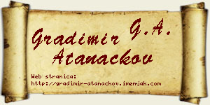 Gradimir Atanackov vizit kartica